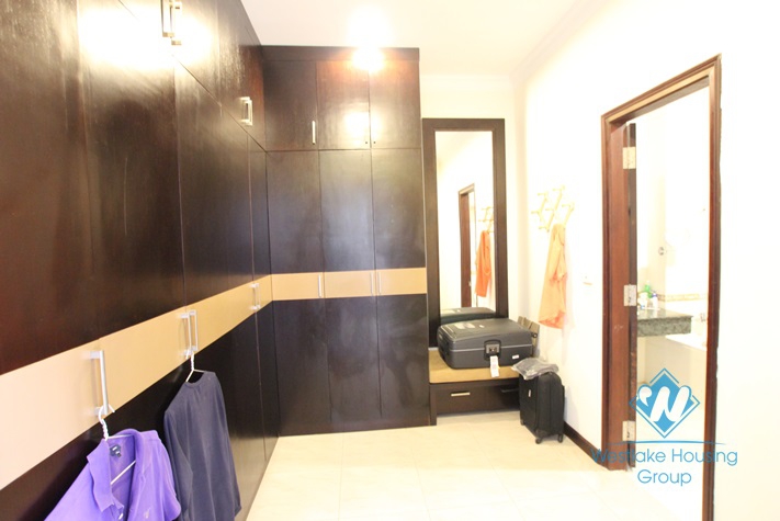 High quality house for rent with garden around in Ciputra area, Tay Ho District, Ha Noi